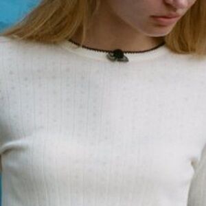 Chic Cream Short Sleeve Top